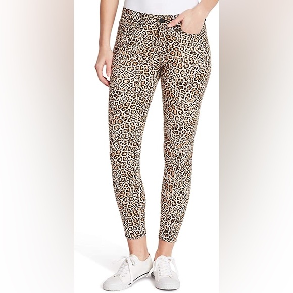 William Rast The Perfect Skinny Jeans Leopard Print 25 - Picture 1 of 11